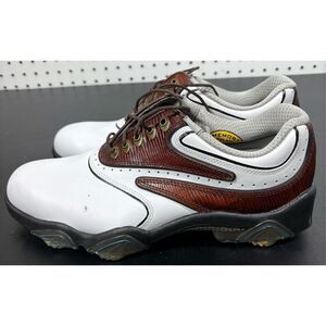 Footjoy SYNR-G Men's Golf Shoes 53862 White/Brown size 9